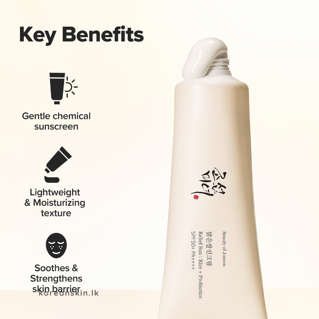 Beauty Of Joseon Relief Sun : Rice + Probiotics (SPF50+ PA++++) 50ml