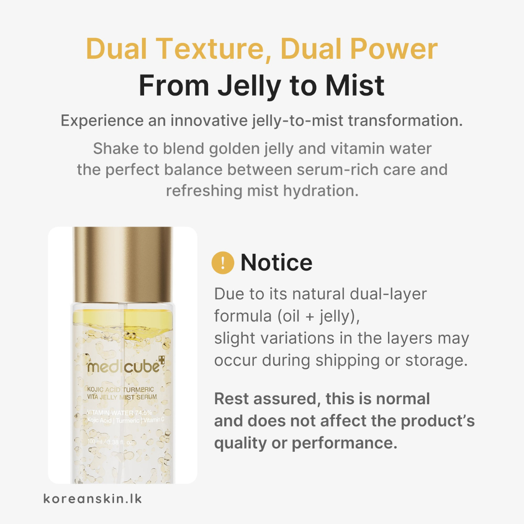 Medicube Kojic Acid Turmeric Vita Jelly Mist Serum 100ml