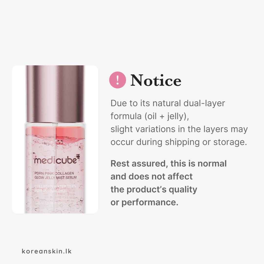 Medicube PDRN Pink Collagen Glow Jelly Mist Serum 100ml