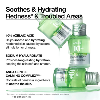 Anua Azelaic Acid 10 Hyaluron Redness Soothing Serum 30ml