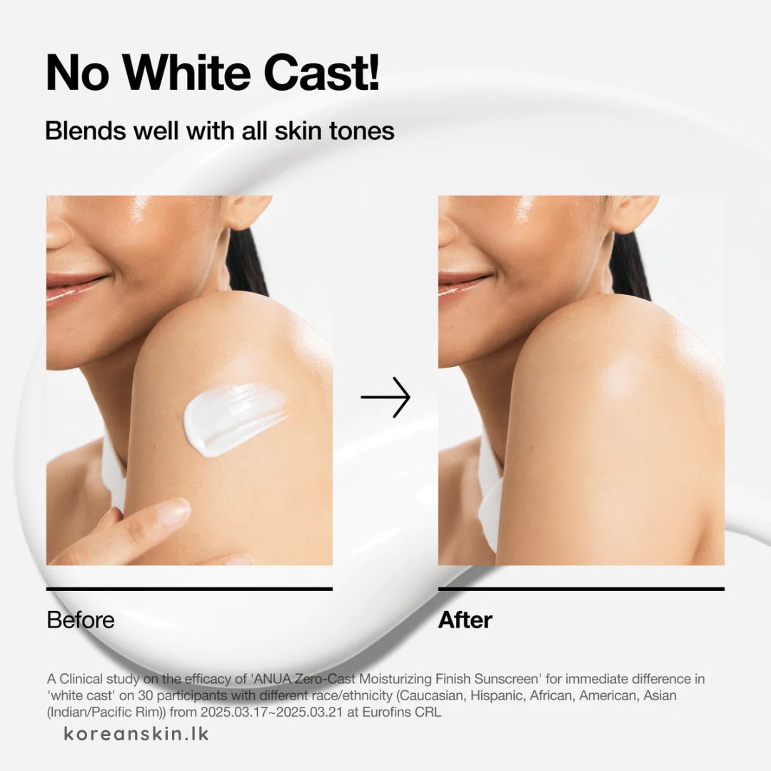 Anua Zero-Cast Moisturizing Finish Sunscreen 50ml