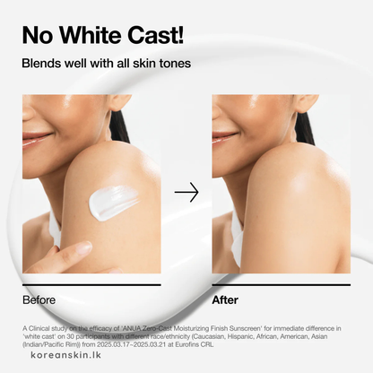 Anua Zero-Cast Moisturizing Finish Sunscreen 50ml