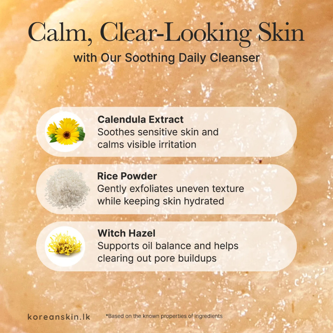 Arencia Calendula Rice Mochi Cleanser 120g