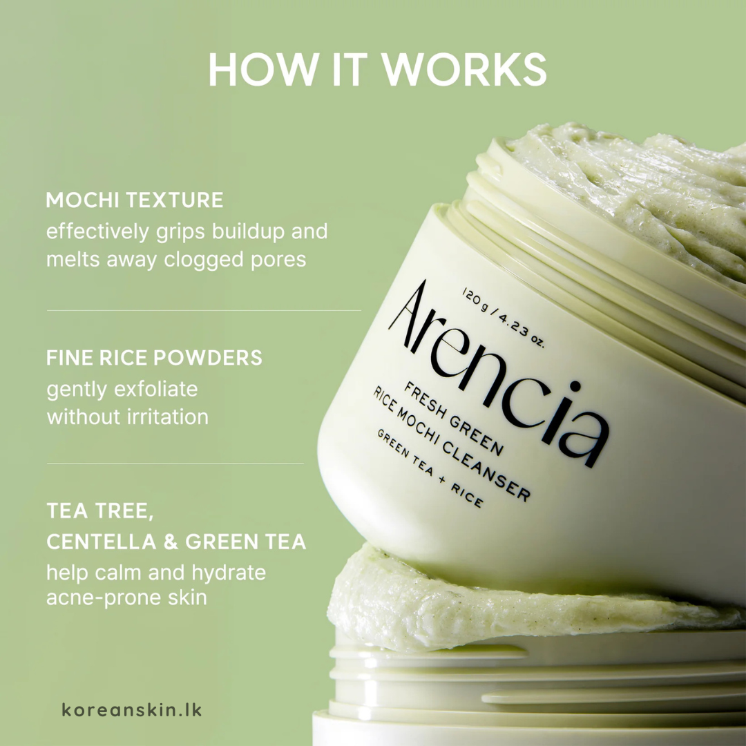 Arencia Fresh Green Rice Mochi Cleanser 120g