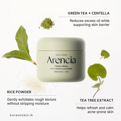 Arencia Fresh Green Rice Mochi Cleanser 120g