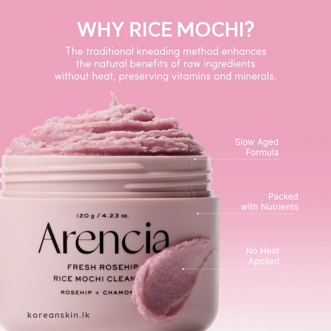 Arencia Fresh Rosehip Mochi Cleanser 120g