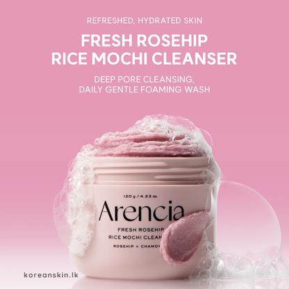 Arencia Fresh Rosehip Mochi Cleanser 120g