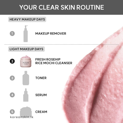 Arencia Fresh Rosehip Mochi Cleanser 120g