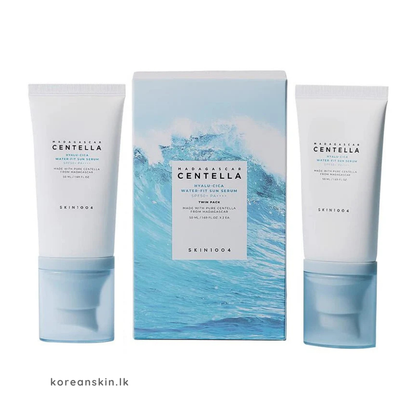 SKIN1004 Madagascar Centella Hyalu-Cica Water-Fit Sun Serum Twin Pack (50ml x 2)