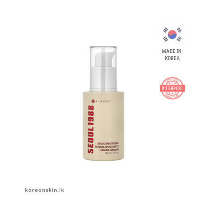 KSECRET SEOUL 1988 Serum : Retinal Liposome 2% + Black Ginseng 30ml