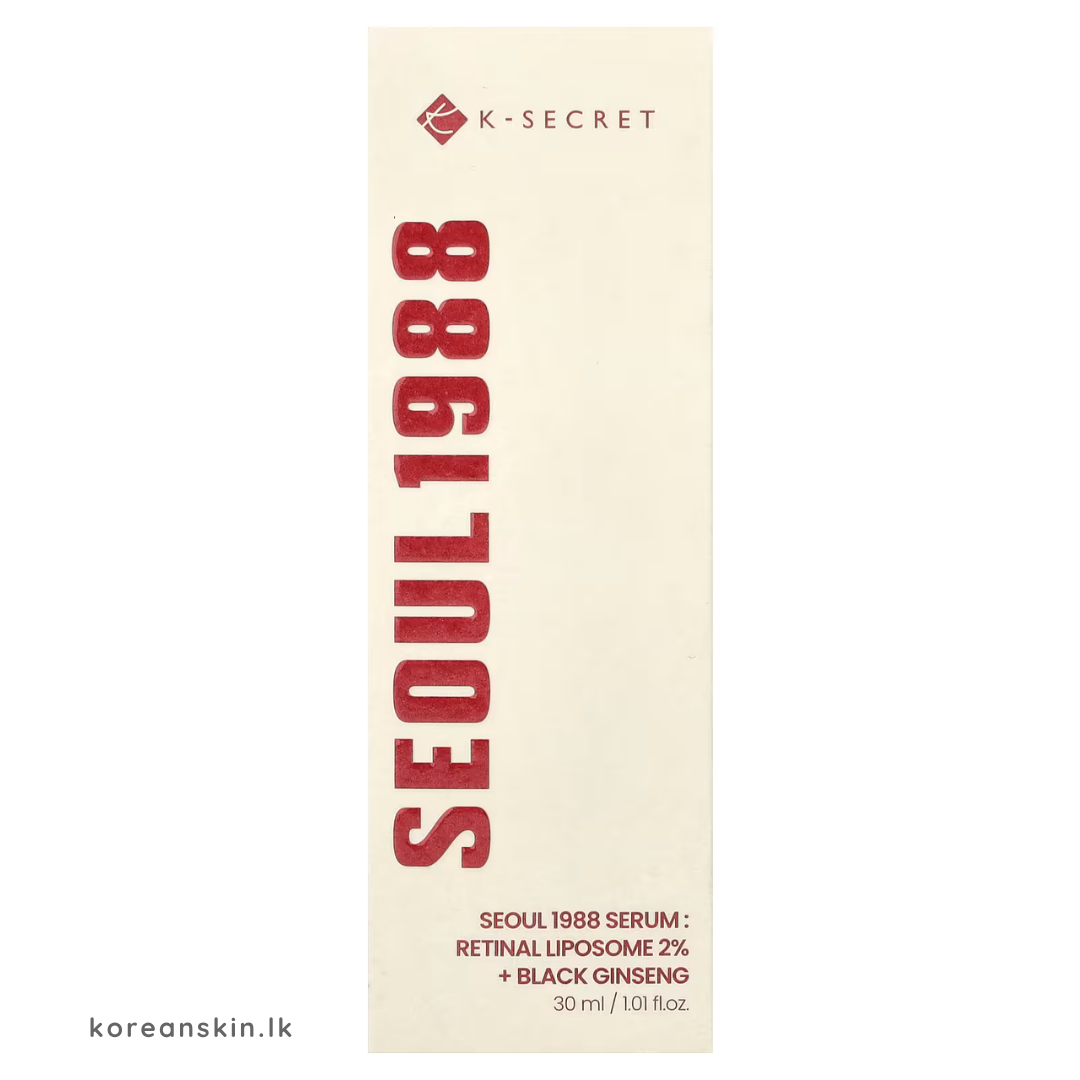 KSECRET SEOUL 1988 Serum : Retinal Liposome 2% + Black Ginseng 30ml