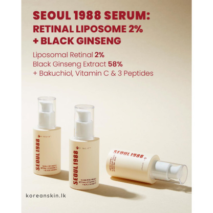 KSECRET SEOUL 1988 Serum : Retinal Liposome 2% + Black Ginseng 30ml