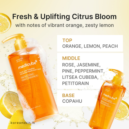 Medicube Kojic ACID Turmeric Vita Brightening Body Wash 400ml