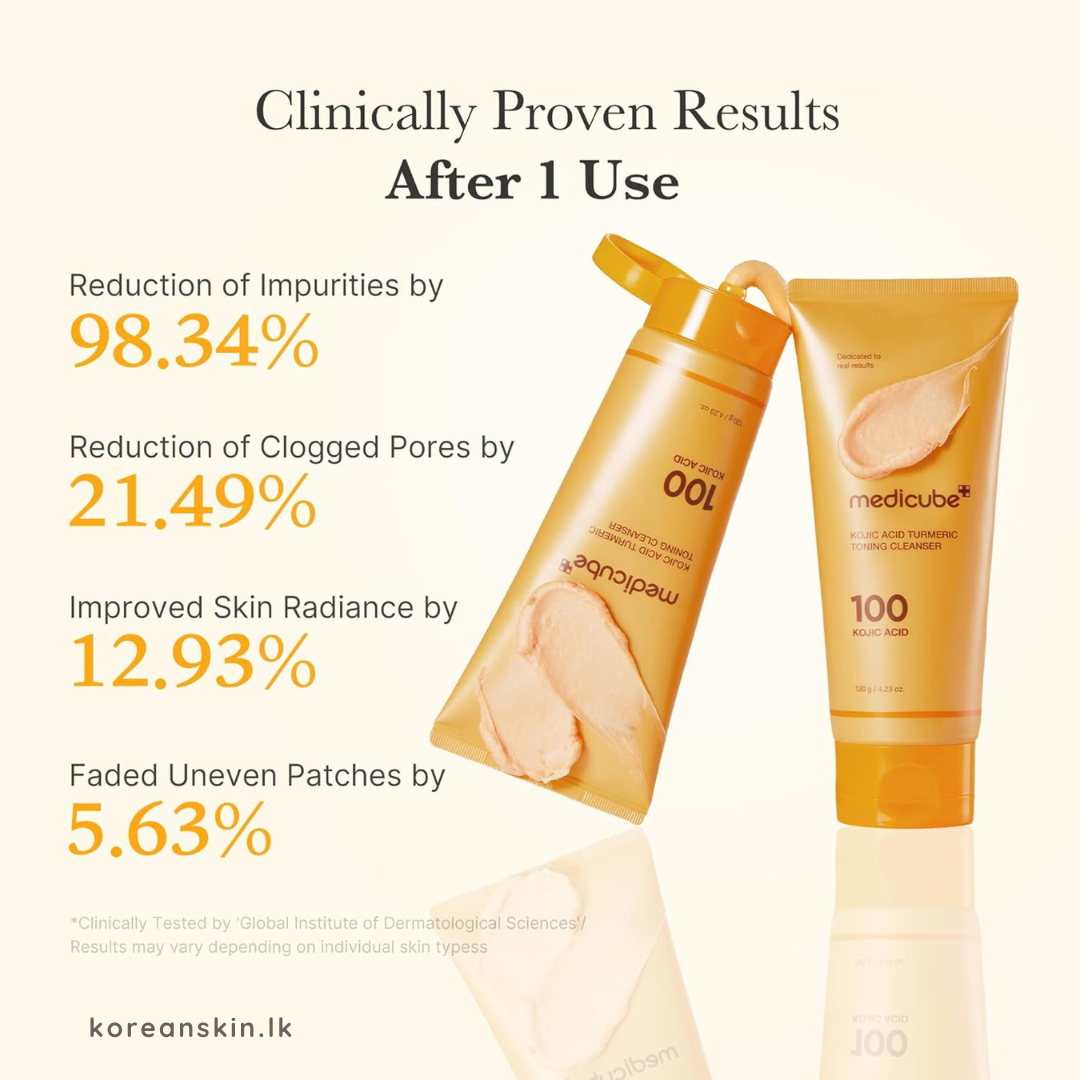 Medicube Kojic Acid Turmeric Toning Cleanser 120g