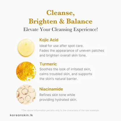 Medicube Kojic Acid Turmeric Toning Cleanser 120g