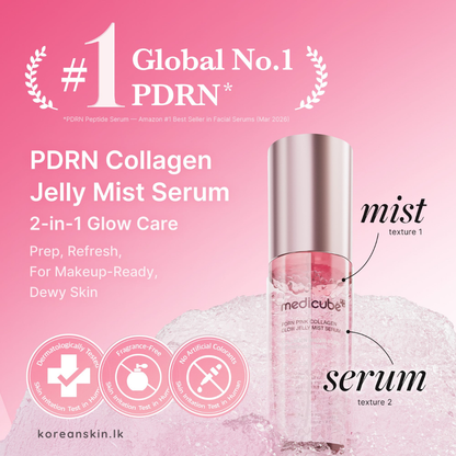 Medicube PDRN Pink Collagen Glow Jelly Mist Serum 100ml