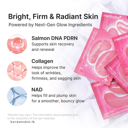 Medicube PDRN Pink Collagen Jelly Eye Mask (1 Pouch)
