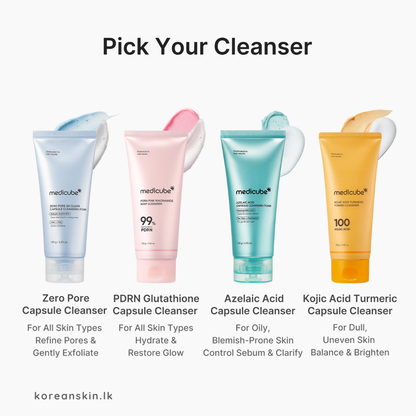 Medicube PDRN Pink Glutathione Capsule Cleansing Foam 120g