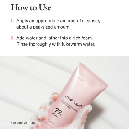 Medicube PDRN Pink Niacinamide Whip Cleanser 120g