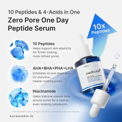 Medicube Zero Pore One Day Peptide Serum 30ml