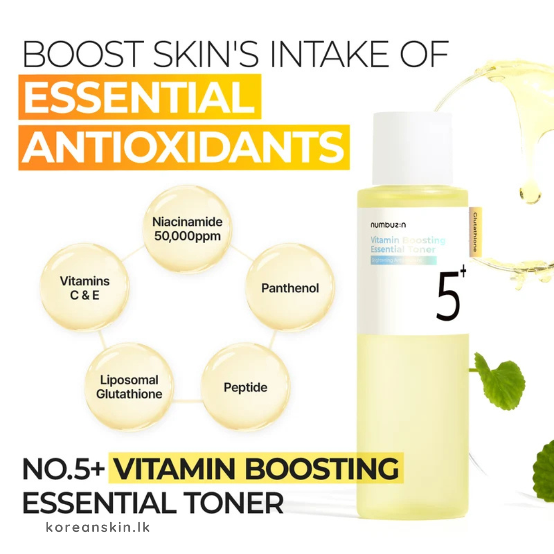 Numbuzin No.5+ Glutathione Vitamin Concentrated Toner 200ml